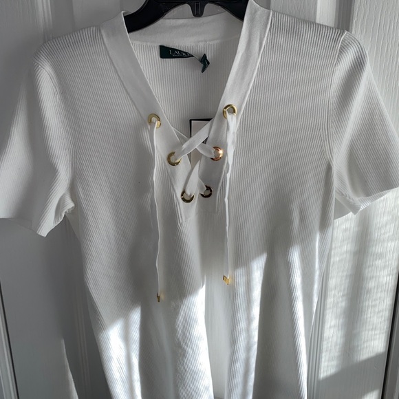 Lauren Ralph Lauren Tops - Knitted White Blouse